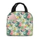 thumbnail image 1 of Easygdp Tropical Flowers Bolsa Térmica Premium - Tela Oxford Impermeable, Gran Capacidad, Bolsillo Frontal, Unisex para Trabajo, Escuela, Actividades al Aire Libre y Picnics, 1 of 8