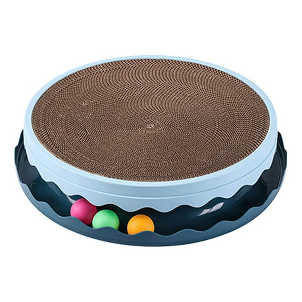 Desgaste grande de del entretenimiento de la cartulina de de la bola del juguete del gato de Scratcher 44cm jinwen Tablero para rascar gatos