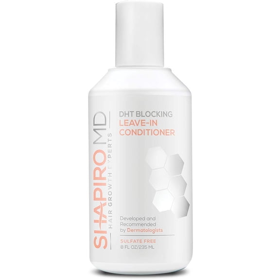 Shapiro MD Hair Loss Leave-in Conditioner, DHT Fighting Vegan Conditioner for Thinning Hair Developed by Dermatologists, 1 Month