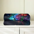 thumbnail image 4 of Sugar Skull Throw Blanket Colorful 3D Groovy Hippie Daisy Fleece Blanket for Kids Teens Adults Starry Galaxy Retro Flowers Flannel Blanket for Party Living Room Baby 30x40, 4 of 6