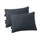 thumbnail image 4 of Funda de almohada Macarena de microfibra de poliéster suave Azul oscuro, 4 of 8