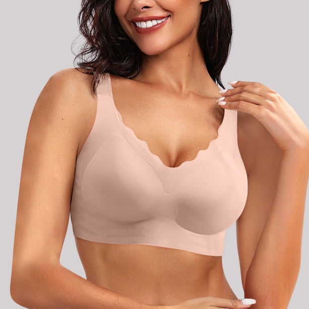 WILLBEST Brasieres Sujetadores Push-Up Festoneados Sin Aros Para Mujer, Suaves, Cómodos, De Cobertura Completa, Para Uso Diario, Talla 935