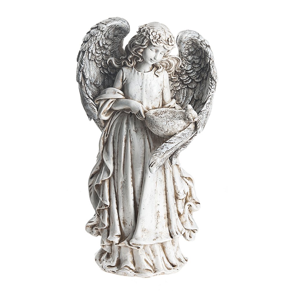 Belfiore Angel Bird Feeder Statue By Ganz
