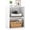 White, variant on 2-Cube Bookcase, Floor Standing Open Bookshelf, 5-Position Adjustable Shelf, Modern Display Shelf, Anti-Toppling Kits, Cubby Storage Organizer for Living Room Study Office (1, White)