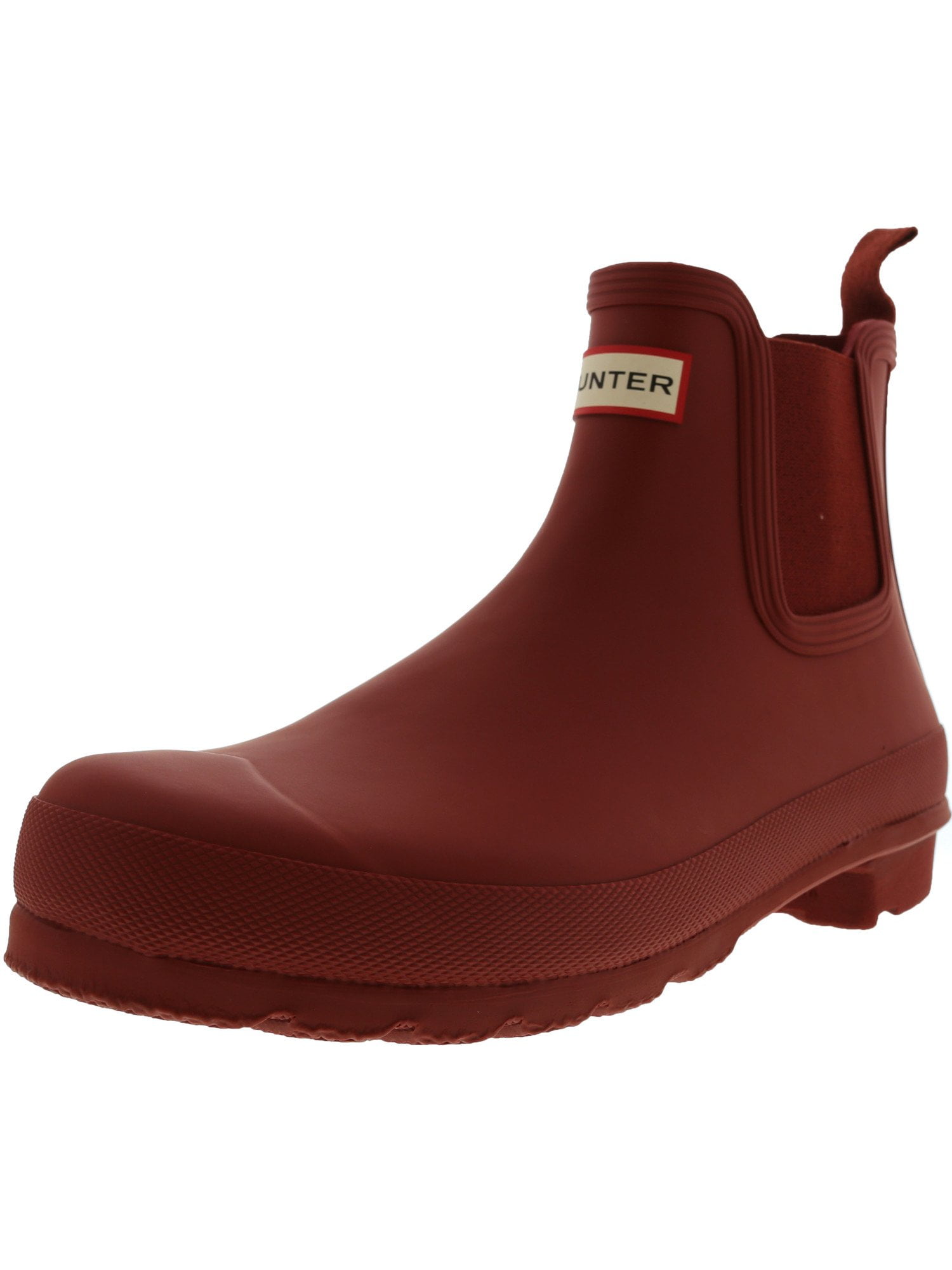 hunter red chelsea boots