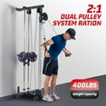 thumbnail image 2 of Danolapsi Wall Mount Cable Machine,LAT Power Cable Machine, LAT Pull Down and LAT Row LAT Tower,Cable Machine with 20 Positions,LAT Pulldown Machines for Home Gym Total Body Training, 2 of 8