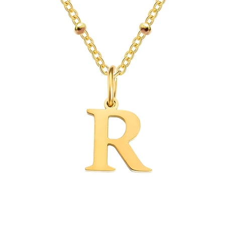 DESIGNICE 2026 New Initial Necklaces for Women A Z Personalized Customization Gold Necklace for Women 26 Letters Pendant Letter Necklace for Women for Daily Wear Parties Gold Styler