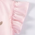 thumbnail image 5 of kpoplk Toddler Baby Girls Summer Outfit Sleeveless Lace Trim Tank Tops and Shorts Clothing Sets Size 6-7 Years,Pink, 5 of 8