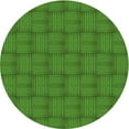 thumbnail image 1 of Ahgly Company Tapis d'Intérieur Rond Lavable en Machine Vert Pomme Transitionnel, 6 Pieds Rond, 1 of 7