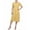 Yellow Multi Circle, variant on NY Collection Womens Petites Chiffon Knee-Length Midi Dress