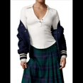 thumbnail image 1 of Camisetas Henley de Larga para Mujer, -Otoño 2025, de Punto Acanalado con Botones, Corte Entallado, Blusas Básicas Informales. Crema L, 1 of 7