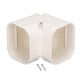 thumbnail image 1 of Accesorios para cubiertas de tuberías de aire acondicionado, kit de cubierta de línea de PVC para interiores y exteriores, serie 70, codo vertical 407, 1 of 14