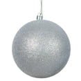 thumbnail image 1 of Bola de Adorno Navideño Vickerman Brillo Plata Paquete de 4, 1 of 5