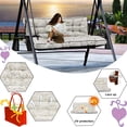 thumbnail image 4 of XXLYY Porch Swing Cushions, Waterproof Swing Replacement Cushions with Backrest and Ties, Garden Bench Seat Cushion, Outdoor Porch Patio Swing Non-Slip Chairs Pad, 4 of 6