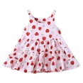 thumbnail image 2 of Toddler Dresses Toddler Girls Summer Sleeveless Floral Princess Dress Lightweight Breathable Strap Dress Girls Dress Pink 2 Years-3 Years, 2 of 3