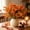 Orange, variant on Autumn Yellow Artificial Floral Branches, Lifelike Plastic Fall Foliage Twigs, Seasonal Fake Flower Picks For Vase Arrangement Indoor Home Party Decor.13.7 In