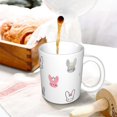 thumbnail image 3 of Disketp Girl Rabbit Large Coffee Mug with Handle Tea Cup Novelty Coffee Cup for Men Women Office Work, 3 of 6