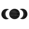 thumbnail image 1 of Estante de almacenamiento Forma de luna Soporte montado en la pared Decoración de madera Estante de sala de estar de bricolaje, 3pcs / set Yuarrent HA004020-01B, 1 of 6