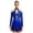 Blue, variant on Jowowha Women's Color Block Figure Skating Dress Long Sleeve Asymmetrical Lyrical Contemporary Costume Blue S
