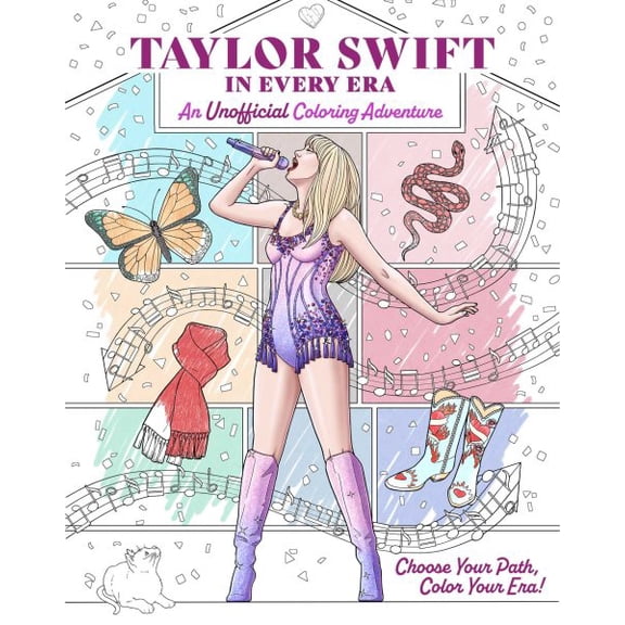 Pre-Owned Taylor Swift in Every Era: An Unofficial Coloring Adventure, (Paperback)