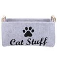 thumbnail image 1 of Pet Toy Storage Bin Dog and Cat Accessory Felt Basket Chest Organizer Container, 1 of 5