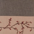 thumbnail image 3 of Berry Vine Gingham Black and Nutmeg 72" x 36" Lined Cotton Curtain Tiers by Primitive Home Decors, 3 of 3