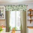 thumbnail image 3 of Yayeee Kitchen Valance Rod Pocket 54" x 18" Living Room Window Curtain, Green Floral, 3 of 6
