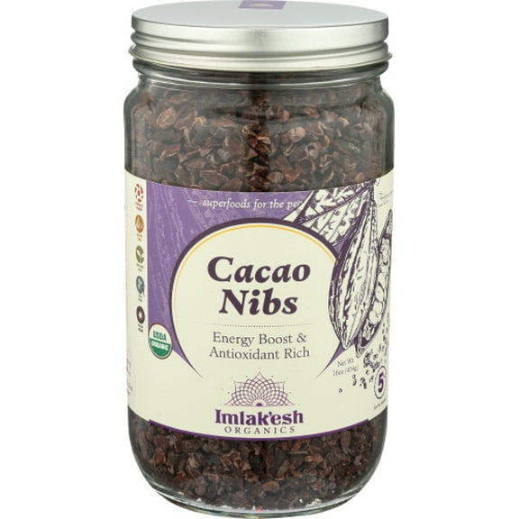 (Pack of 6) Imlakesh Organics Organic Cacao Nibs 14 oz