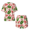 thumbnail image 2 of Sigee Watermelon for Sleepwear Casual Pjs with Pockets Women's Pajamas Sets Shorts 2 Piece Short Sleeve Lounge Sets Medium, 2 of 9