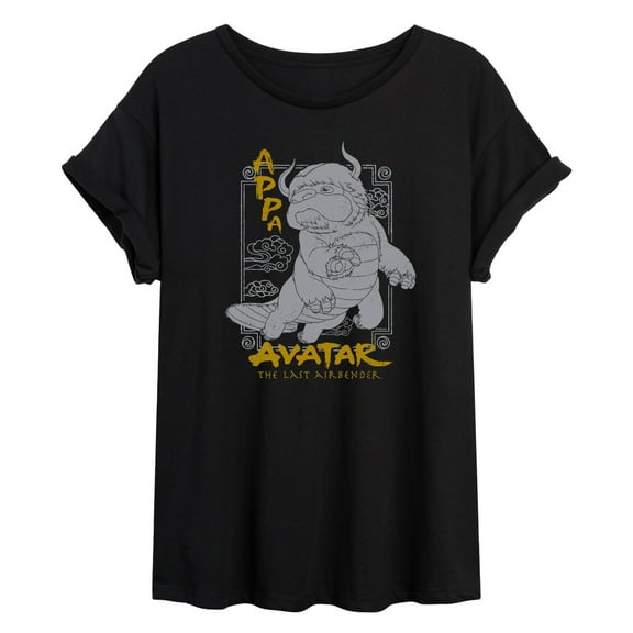 Avatar - The Last Airbender - Appa -Womens Oversized Graphic T-Shirt