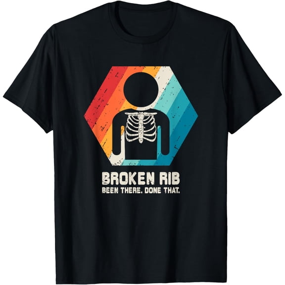 Broken Rib T Shirt Fracture Get Well Soon Funny Gift