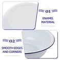 thumbnail image 2 of LOLIPPYY White Enamel Basin Thick Sturdy Large Capacity Bowl for Washing Vegetables and Storage, 2 of 6