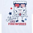 thumbnail image 3 of SpongeBob SquarePants - Shine Like Fireworks - Toddler & Youth Short Sleeve Graphic T-Shirt, 3 of 6
