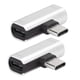 thumbnail image 4 of 2PCS TypeC Converter Splitter Dual 2 en 1 a auriculares Adaptador de cargador de audio USB Plata (Plata), 4 of 5