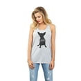 thumbnail image 2 of Thread Tank Chihuahua Dog Silhouette Women's Sleeveless Flowy Racerback Tank Top Sport Grey X-Large, 2 of 5