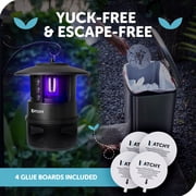Katchy Outdoor + with Rechargable Battery Insect Trap - Fan Powered with UV Light - for Fruit Flies, Gnats, Mosquitoes, Moths