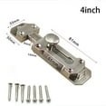 thumbnail image 1 of 3/4/5inch Brushed Nickel Door Lock Slide Bolt Latch For Bathrooms Toilets & More, 1 of 2