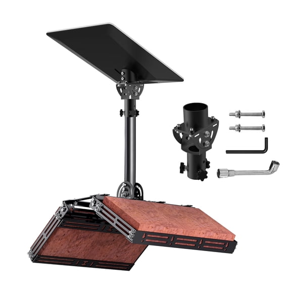 Roof Ridge Mounting Bracket for Starlink V5, Aluminum Frame & Adjustable Pipe Adapter