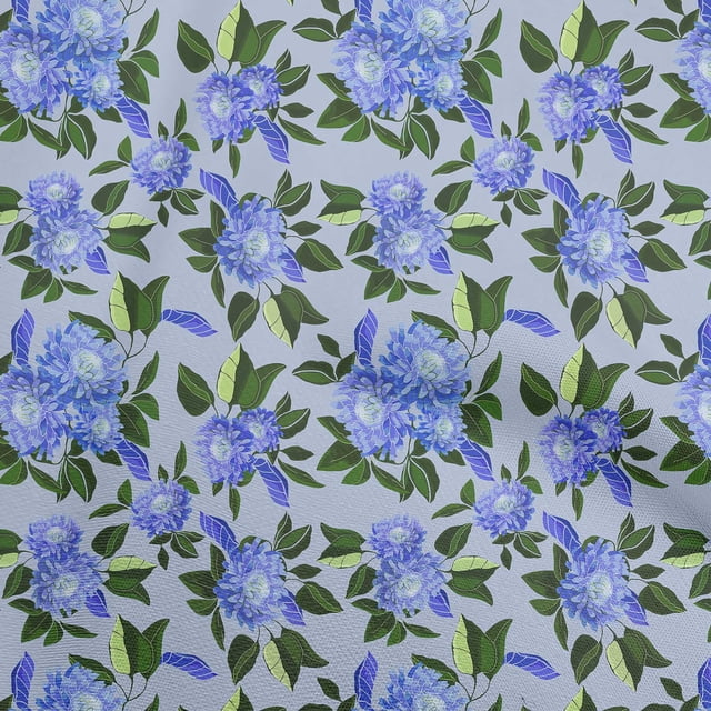 oneOone Rayon Medium Purple Fabric Floral Craft Projects Decor Fabric Printed By The Yard 56 Inch Wide