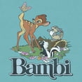 thumbnail image 2 of Women's Bambi Distressed Classic Scene  Racerback Tank Top Tahiti Blue Medium, 2 of 4