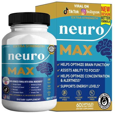 GreenVify Neuro Max – Daily Focus & Active Lifestyle Support Supplement