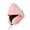 Pink, variant on Small Hooded Supportive Rest Pillow With Eye Mask And Ear Plugs