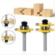 thumbnail image 4 of 2Pcs 1/4inch Shank Cutter 3-Tooth Tongue & Groove Joint Assemble, 4 of 5