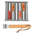 BCLONG Hot dog rack removable stainless steel grill sausage rack