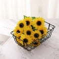 thumbnail image 6 of Artificial Sunflowers Bouquet with 7 Heads Fake Silk Sunflowers Bouquet for Home Office Parties and Wedding Decoration, 6 of 8