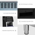 thumbnail image 6 of Canddidliike 353LBS/24H Split Commercial Ice Maker with 198 LBS Storage Bin, Electric Portable Compact Countertop Automatic Ice Cube Maker Machine for Home/Kitchen/Office, 6 of 12