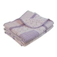 thumbnail image 3 of Donna Sharp Lavender Rose Pieced Cotton Patchwork Decorative Throw Blanket, 3 of 8