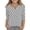 Gray(Polka Dots), variant on Cute Teen Girl Shirts Size 7 Summer 3/4 Sleeve Button V Neck Polka Dots Tee Shirts Casual Soft Lightweight Tween Girls Trendy Clothes Basic T-Shirts White 12-13 Years