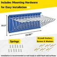 thumbnail image 4 of Adir Wall Mount Blueprint Rack - Blue Print Organizer, Poster Wall Mount Display, Map Storage Holder with 12 Pivot Brackets - Plan Rack for Office (Without Blueprint Clamps), 4 of 4