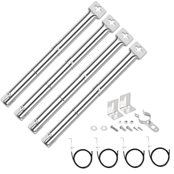 GFTIME Brûleur BBQ Universel de 12 Pouces à 17 Pouces pour Charbroil, Dyna glo, Nexgrill, Backyard, Cuisinart, MasterChef, Broil King, Grils Ducane, Stain